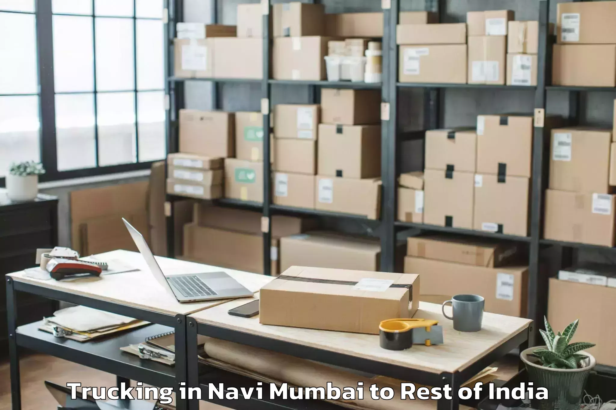 Hassle-Free Navi Mumbai to Cluster University Of Jammu Ja Trucking